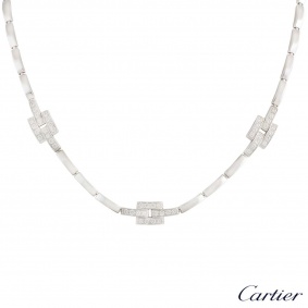 Cartier White Gold Maillon Necklace 0.82ct